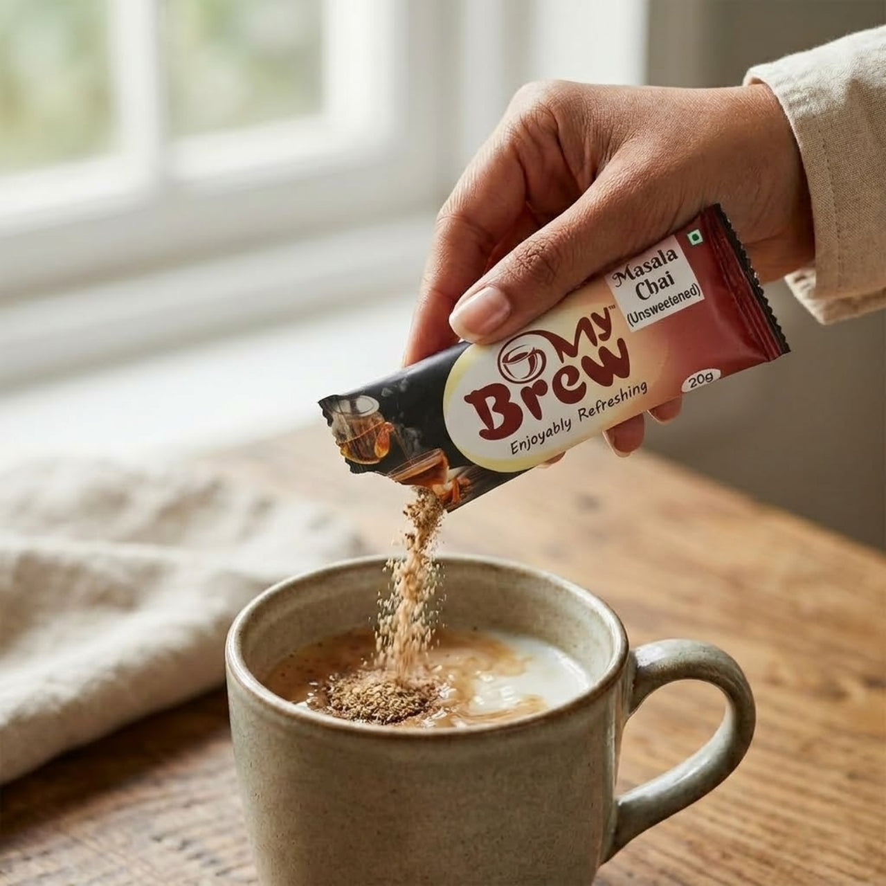 My Brew Unsweetened Masala Chai Premix Sachets
