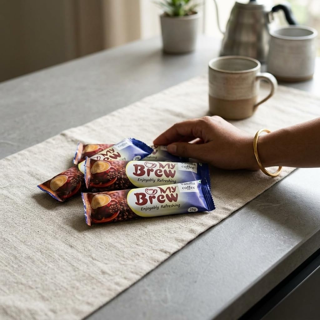 My Brew Vanilla Instant Coffee Premix Sachets