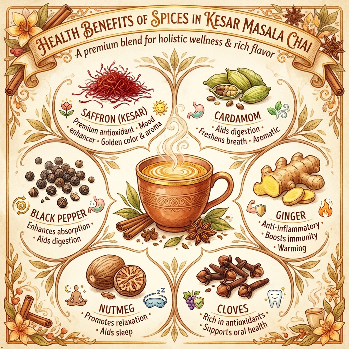 My Brew Kesar Masala Chai Pack of 5